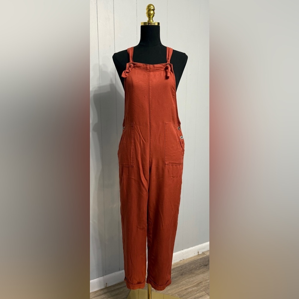 #14)  Hollister Rust Jumpsuit with Pockets